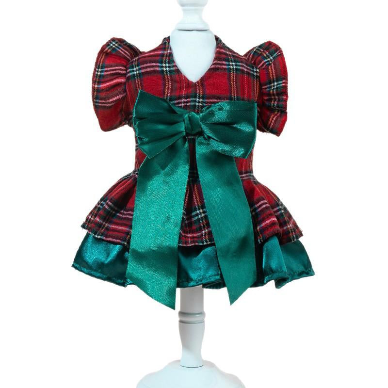2025 New Pet Christmas Dress, Autumn and Winter Dog Clothes, Cat Skirt Pet Clothing