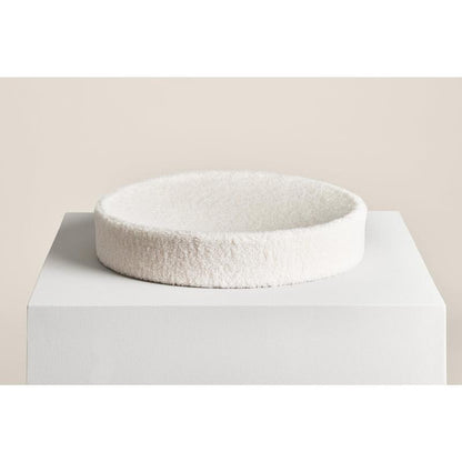 Kip Cat Bed - Faux Shearling Bed, Nest-Like Comfort, Anti-Slip Bottom, Cute Cat Bed