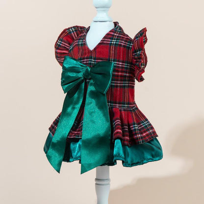 2025 New Pet Christmas Dress, Autumn and Winter Dog Clothes, Cat Skirt Pet Clothing