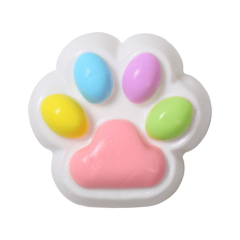 FUFUSQUISHY Cat Paw Squishy - Multi-Color Soft Kawaii Stress Relief Squishy for Anxiety, Cute Gift for Squishy Collectors
