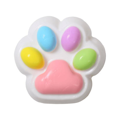 FUFUSQUISHY Cat Paw Squishy - Multi-Color Soft Kawaii Stress Relief Squishy for Anxiety, Cute Gift for Squishy Collectors