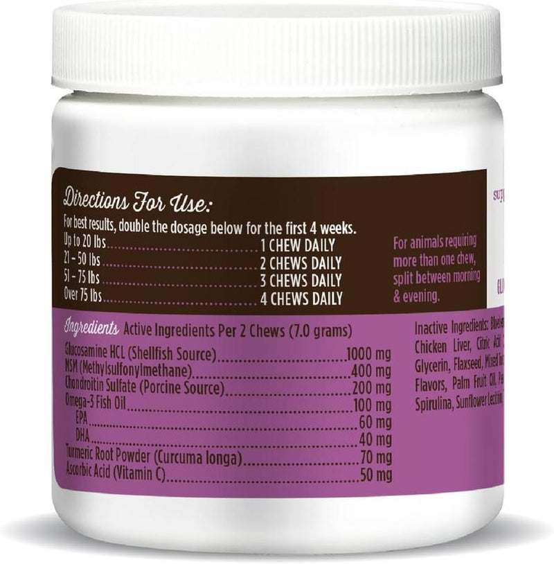Dr. Joseph'S Vetpro Complete Dog Hip and Joint Supplement, 60 Count, Chicken Flavored Pain and Inflammation Relief Chews with Glucosamine, Chondroitin, MSM, Turmeric, Vitamin C, Omega 3