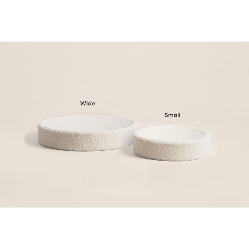 Kip Cat Bed - Faux Shearling Bed, Nest-Like Comfort, Anti-Slip Bottom, Cute Cat Bed