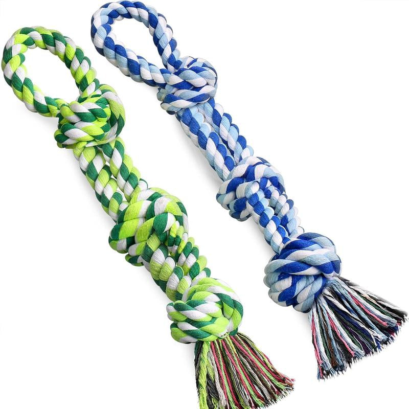 UPSKY Christmas Dog Rope Toys ,Dental Cleaning Chew Toys, Dog Tug Toy for Boredom, Dog Rope Toys for Medium Large Pet