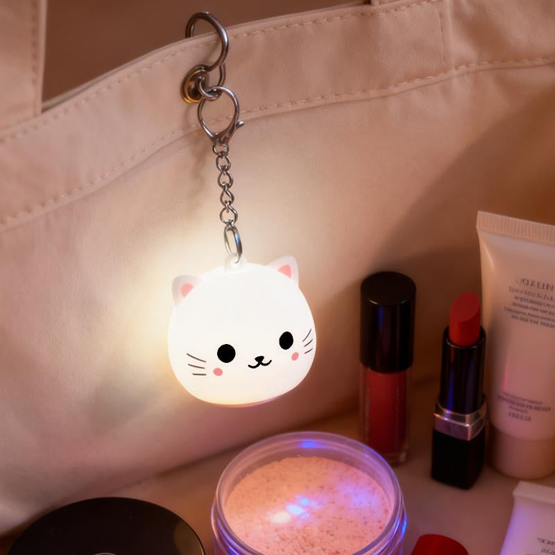 Rechargeable Exquisite and Compact Cute Pet Backpack Tote Bag Backpack Luminous Pendant, Camping Tent with Sleep Hanging Lamp Holiday Gift Kitten Silicone Decompression Pat Small Night Light