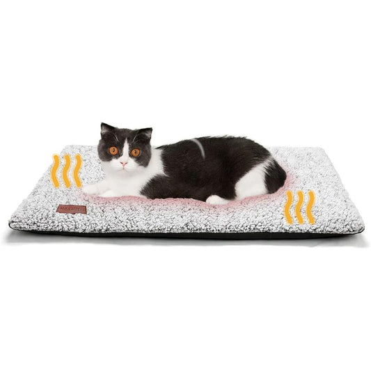 [Black Friday]Self-Heating Cat Bed, Self-Heating Cat and Dog Mat, Super Warm Pet Mat Suitable for Indoor and Outdoor Pets, with Removable Cover, Non-Slip Bottom, Washable, Non-Electric