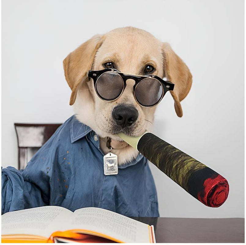 Parody Joint Dog Chew Toy with Squeaker - Funny Pet Toys for Small, Medium, and Large Dogs.