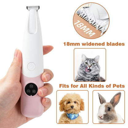 Popular Items Rechargeable Pet Hair Trimmer Kit, Pet Paw Trimmer, Cordless Quiet Dog Trimmer for Grooming with LED Light, Small Dog Grooming Clippers for Dogs & Cats, Pet Grooming Tool,Waterproof, Low Noise Pet Shaver