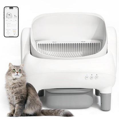 FUMOI Smart Self-Cleaning Litter Box for Multiple Cats | APP Control, Safety Sensors & Odor-Lock Design, 10.5L Bin, Cat Litterbox #Tiktokshopblackfriday