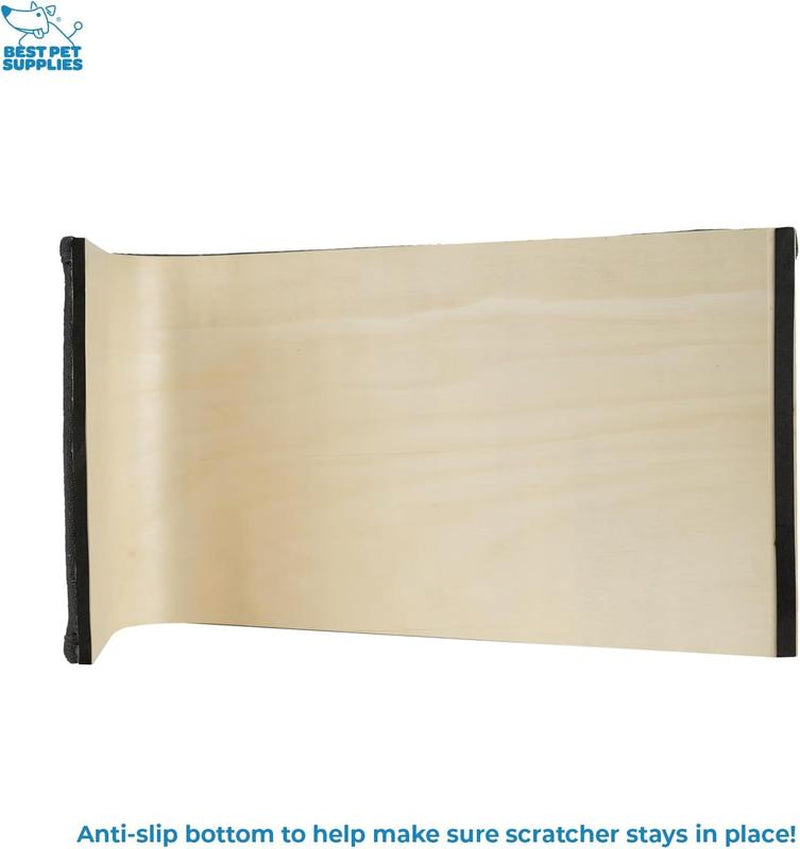 CATIFY Sloped Sisal Cat Scratcher - Heavy-Duty Sisal Fabric, Sturdy Base, Neutral Gray Finish, Ideal for Kittens & Adult Cats, Encourages Scratching, Climbing, and Play