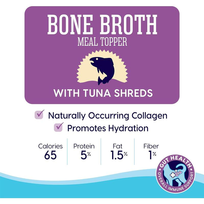 Solid Gold Bone Broth Tuna Meal Topper for Cats