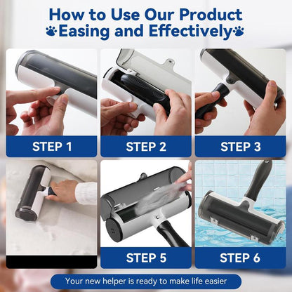 Belife Pet Hair Removal Tool-Reusable Lint Roller for Pet Hair - Portable Pet Hair Remover - Dog and Cat Hair Remover for Couch, Furniture, Carpet, Clothes and Car Seat