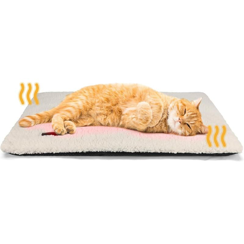[Black Friday]Self-Heating Cat Bed, Self-Heating Cat and Dog Mat, Super Warm Pet Mat Suitable for Indoor and Outdoor Pets, with Removable Cover, Non-Slip Bottom, Washable, Non-Electric