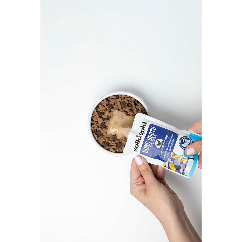 Solid Gold Bone Broth Tuna Meal Topper for Cats