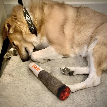 Parody Joint Dog Chew Toy with Squeaker - Funny Pet Toys for Small, Medium, and Large Dogs.