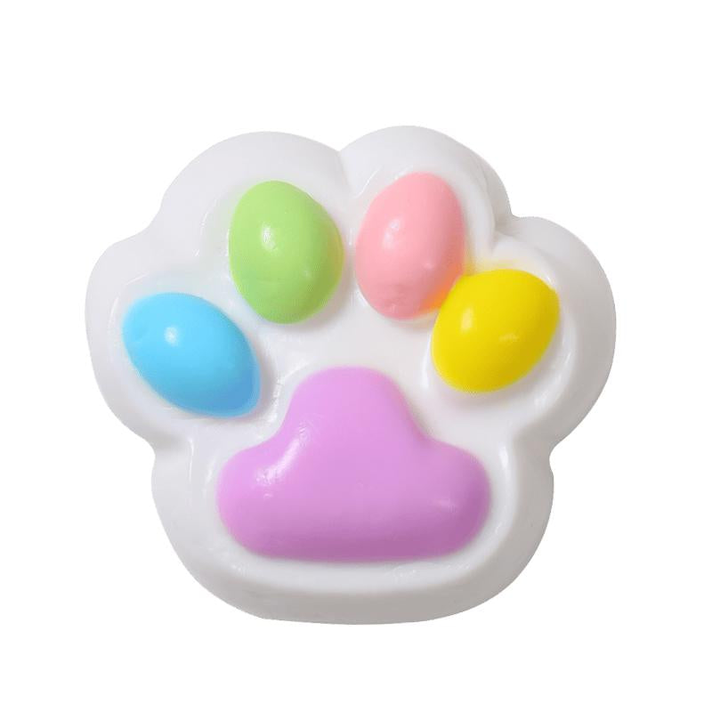 FUFUSQUISHY Cat Paw Squishy - Multi-Color Soft Kawaii Stress Relief Squishy for Anxiety, Cute Gift for Squishy Collectors