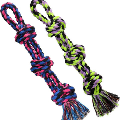 UPSKY Christmas Dog Rope Toys ,Dental Cleaning Chew Toys, Dog Tug Toy for Boredom, Dog Rope Toys for Medium Large Pet