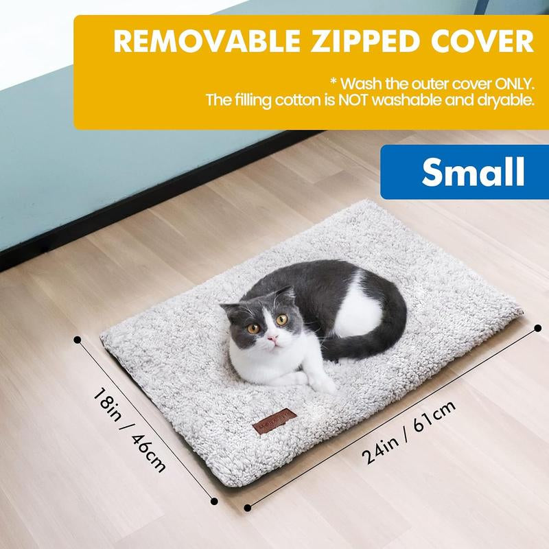 [Black Friday]Self-Heating Cat Bed, Self-Heating Cat and Dog Mat, Super Warm Pet Mat Suitable for Indoor and Outdoor Pets, with Removable Cover, Non-Slip Bottom, Washable, Non-Electric