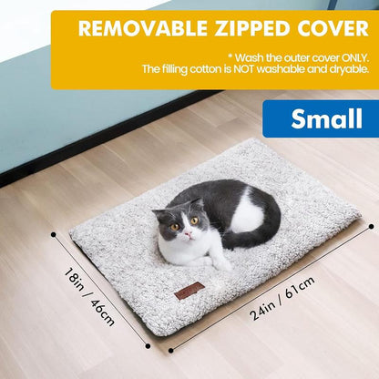 [Black Friday]Self-Heating Cat Bed, Self-Heating Cat and Dog Mat, Super Warm Pet Mat Suitable for Indoor and Outdoor Pets, with Removable Cover, Non-Slip Bottom, Washable, Non-Electric
