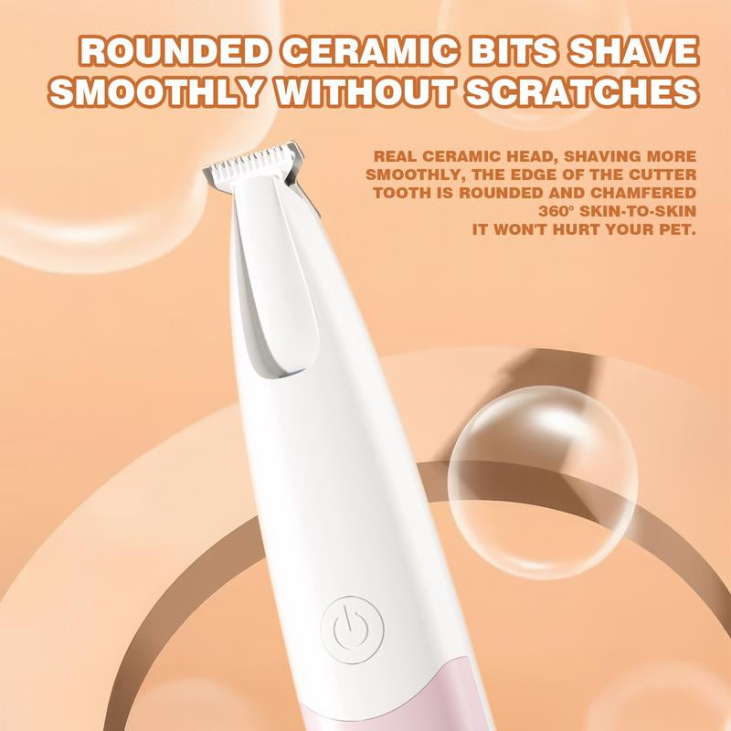 Popular Items Rechargeable Pet Hair Trimmer Kit, Pet Paw Trimmer, Cordless Quiet Dog Trimmer for Grooming with LED Light, Small Dog Grooming Clippers for Dogs & Cats, Pet Grooming Tool,Waterproof, Low Noise Pet Shaver