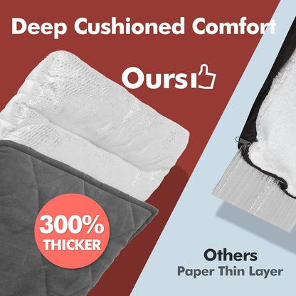 [Black Friday] Mora Pets Self-Heating Cat Bed Self-Heating Cat Mat Thick Thermal Pet Tabletop 24 X 18 Inches with Sensor Cover Machine Washable Ultra-Warm Mat for Outdoor and Indoor Cats and Small Dogs