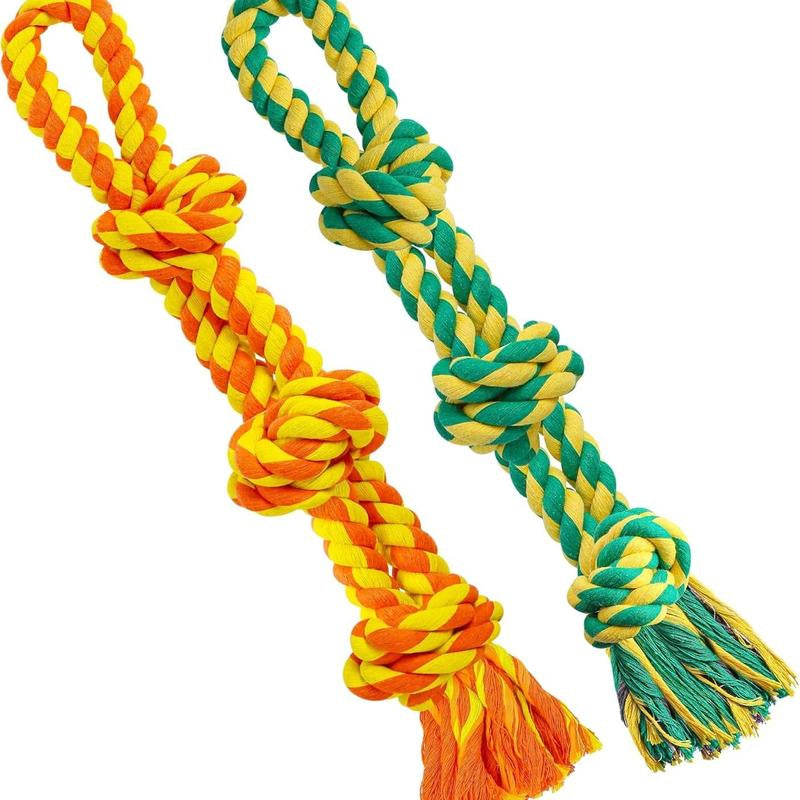UPSKY Christmas Dog Rope Toys ,Dental Cleaning Chew Toys, Dog Tug Toy for Boredom, Dog Rope Toys for Medium Large Pet