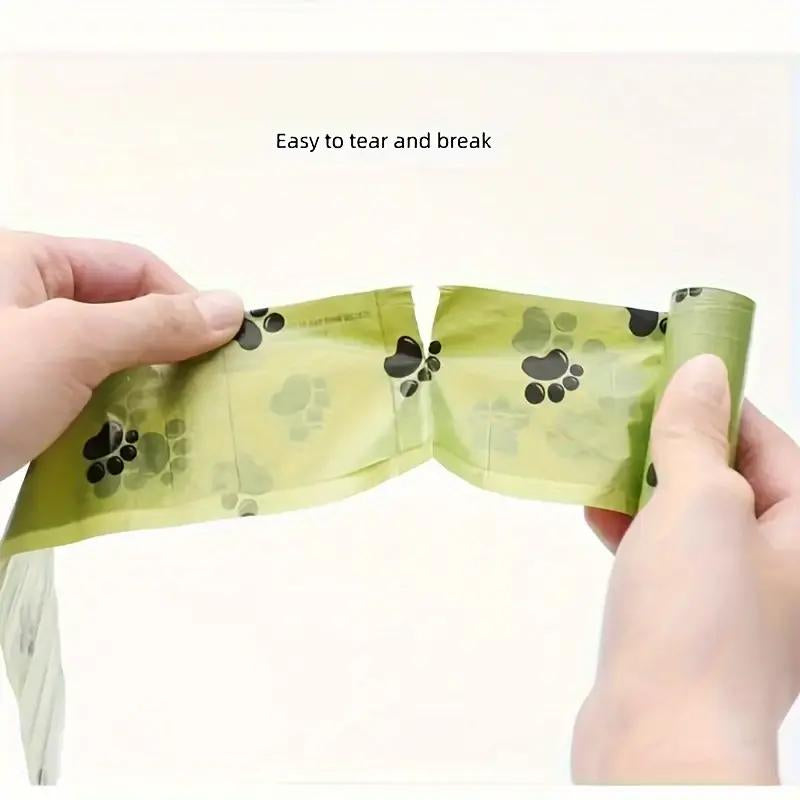 Pet Waste Bags - 480 Pcs Extra Thick Leak-Proof Odor-Blocking Poop Bags for Dogs Cats Camouflage Design 12 Rolls 30 Bags per Roll Stainless Steel Dispenser Included