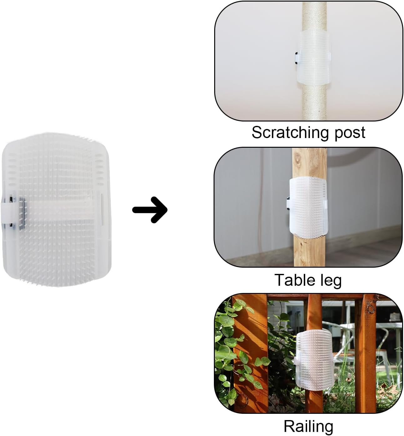 32" Tall Cat Scratching Post Sisal Rope Scratch Posts with Hanging Ball and Self-Massage Brush Vertical Scratcher for Indoor Cats and Kittens(Beige 32Inches)