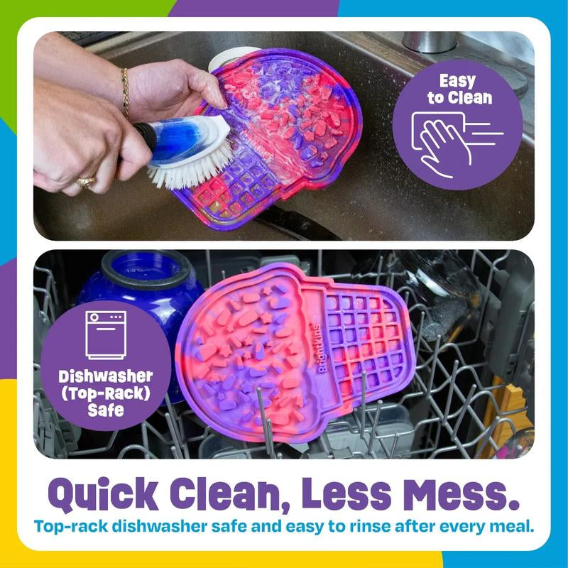 Brightkins Lick Mat, Food Rubber Mat and Snuffle Pet Supplies, Enrichment Puppy Pads Essentials Products, Anxiety Relief Items, Interactive Dog Toys