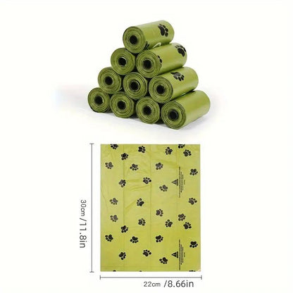 Pet Waste Bags - 480 Pcs Extra Thick Leak-Proof Odor-Blocking Poop Bags for Dogs Cats Camouflage Design 12 Rolls 30 Bags per Roll Stainless Steel Dispenser Included