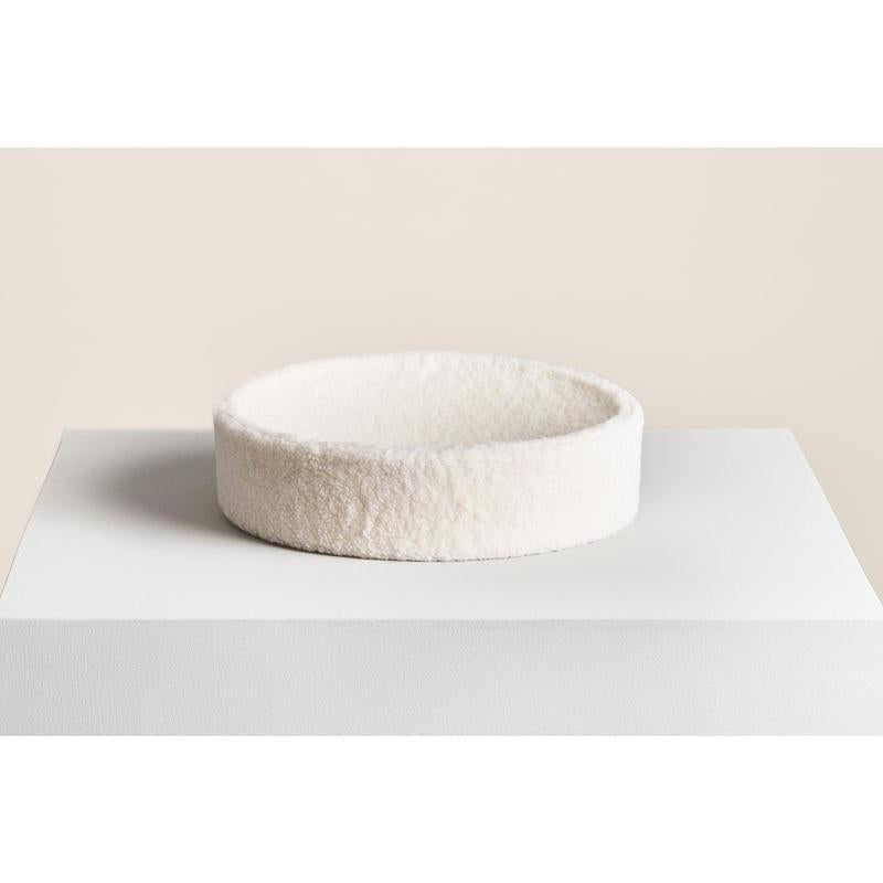 Kip Cat Bed - Faux Shearling Bed, Nest-Like Comfort, Anti-Slip Bottom, Cute Cat Bed