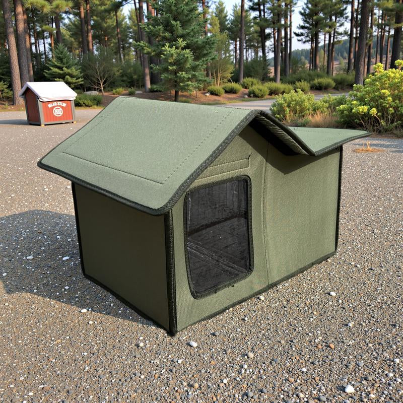 Multi-Functional Outdoor Cat House: Portable, Heat Preservation, Waterproof, Easy to Clean, Suitable for Multiple Cats, Winter Weatherproof Cat House, Winter Cat House, Warm Home for Stray Cats and Outdoor Cats