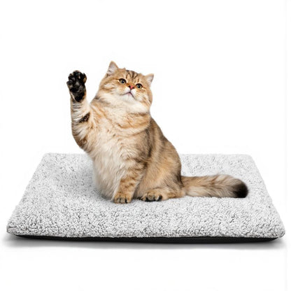 [Black Friday]Self-Heating Cat Bed, Self-Heating Cat and Dog Mat, Super Warm Pet Mat Suitable for Indoor and Outdoor Pets, with Removable Cover, Non-Slip Bottom, Washable, Non-Electric
