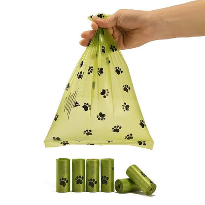Pet Waste Bags - 480 Pcs Extra Thick Leak-Proof Odor-Blocking Poop Bags for Dogs Cats Camouflage Design 12 Rolls 30 Bags per Roll Stainless Steel Dispenser Included