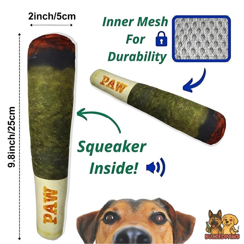 Parody Joint Dog Chew Toy with Squeaker - Funny Pet Toys for Small, Medium, and Large Dogs.