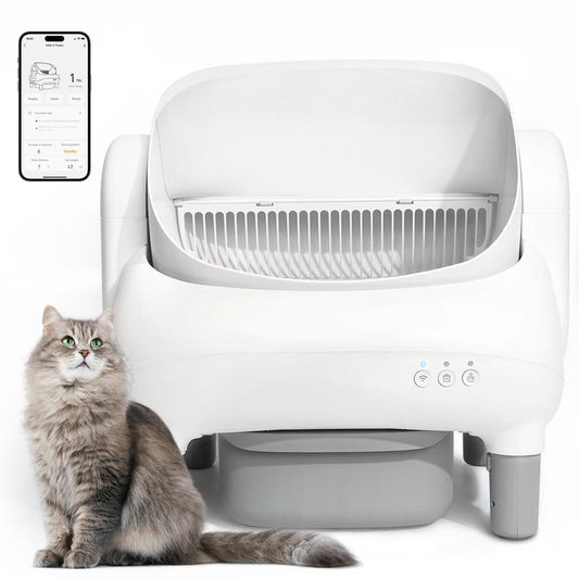FUMOI Smart Self-Cleaning Litter Box for Multiple Cats | APP Control, Safety Sensors & Odor-Lock Design, 10.5L Bin, Cat Litterbox #Tiktokshopblackfriday
